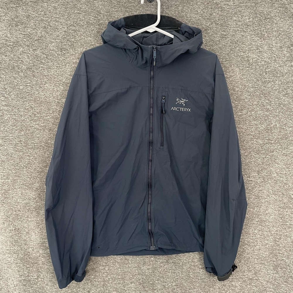 Vintage Arc'teryx Squamish Hoody Jacket Men Medium Blue Sample 12462 Windbreaker